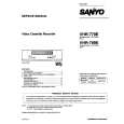 SANYO VHR779 Manual de Servicio